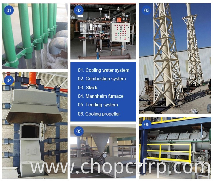 Agricultural k2so4 potassium sulfate SOP fertilizer production line with Mannheim furnace